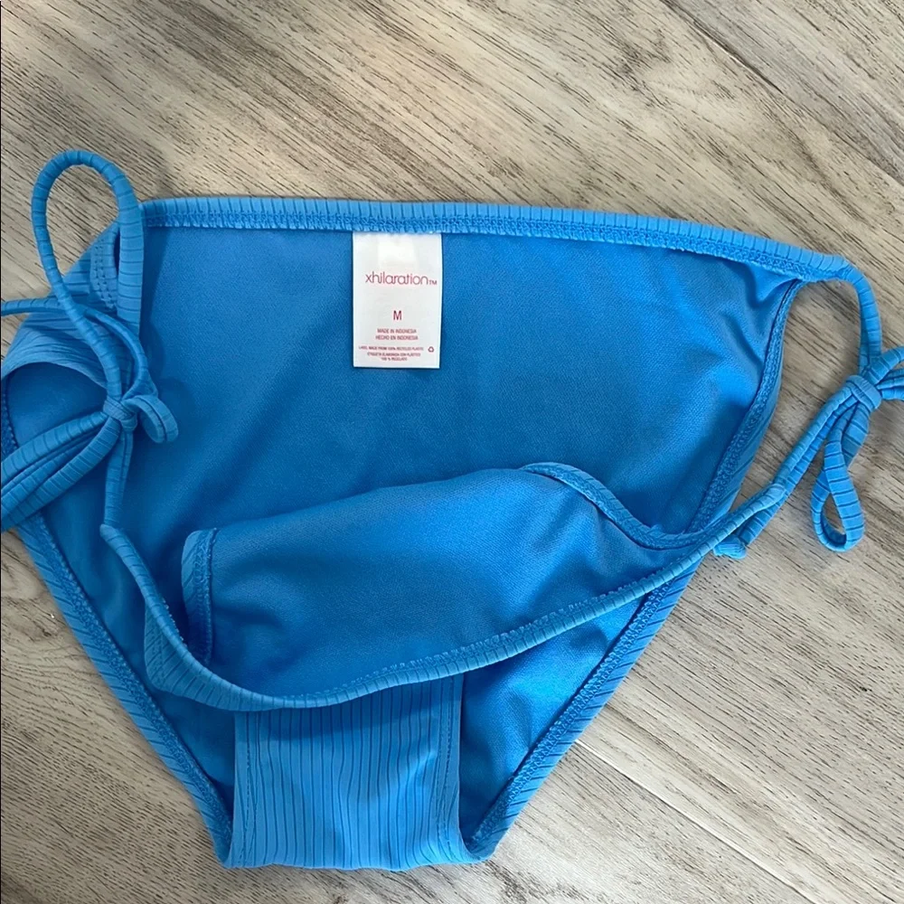Blue Ribbed Bikini Set - Picture 5 of 5